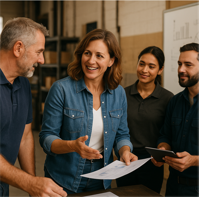 Illustration PME & ETI — socle data, KPIs partagés, automatisations